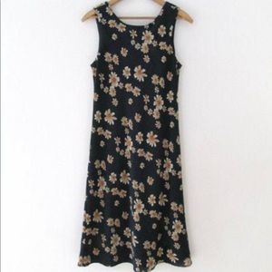 VINTAGE 90's Daisy Sleeveless Grunge Dress